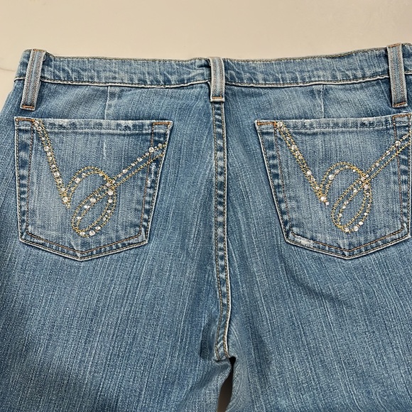 Bebe Vintage Rhinestone Jeans - Picture 4 of 4